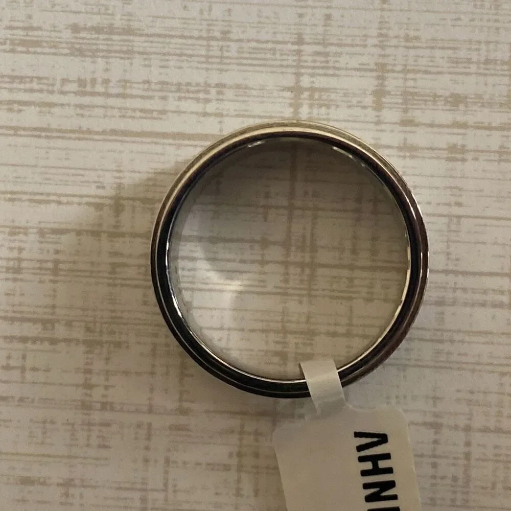 Men’s Embossed Stainless Steel Ring size 11